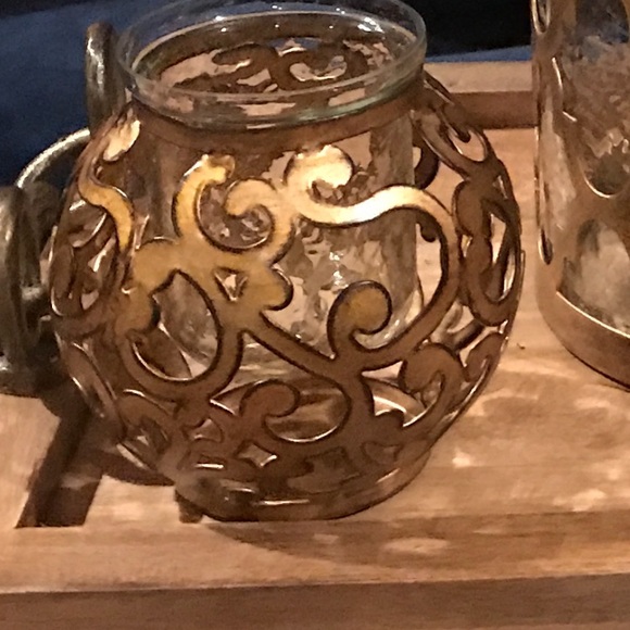 Pier 1 Other - Pier 1 NWT Gold Bronze Candle holder
